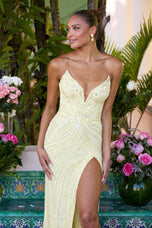 Ava Presley Fitted Cat-Eye Prom Dress 47123