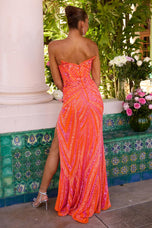 Ava Presley Fitted Cat-Eye Prom Dress 47123