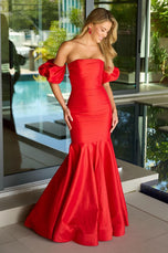 Ava Presley Mermaid Puff Sleeve Prom Dress 47172