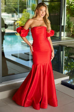 Ava Presley Mermaid Puff Sleeve Prom Dress 47172