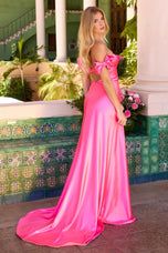 Ava Presley Bow Off-the-Shoulder Prom Dress 47178