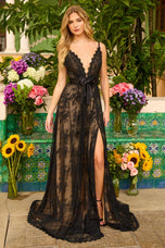 Ava Presley A-Line Lace Prom Dress 47185