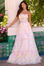 Ava Presley Embroidered Tulle Prom Dress 47193