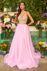 Ava Presley Low Back Ballgown Prom Dress 47243
