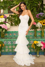 Ava Presley Layered Ruffle Prom Dress 47251