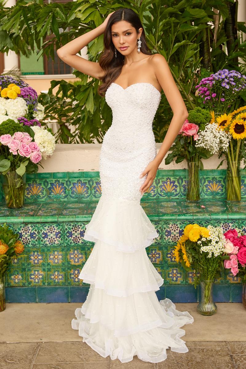 Ava Presley Layered Ruffle Prom Dress 47251