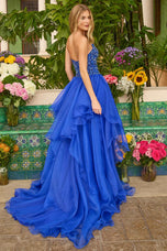 Ava Presley Strapless Tiered Ruffle Ball Gown Dress 47271