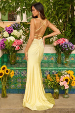 Ava Presley V-Neck Pearl Beaded Prom Dress 47276