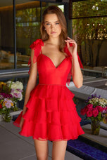 Ava Presley Soft Chiffon Ruffle HoCo Dress 47320