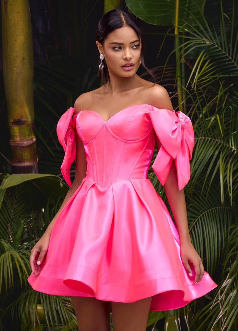 Puff Sleeve Homecoming Dresses | Terry Costa Puff Sleeve Homecoming Dresses | Terry Costa