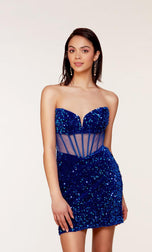 Alyce Paris Strapless Homecoming Dress 4792