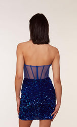 Alyce Paris Strapless Homecoming Dress 4792