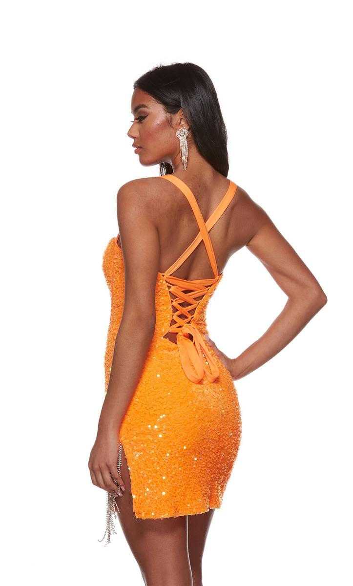 Alyce Paris Plunging Homecoming Dress 4795