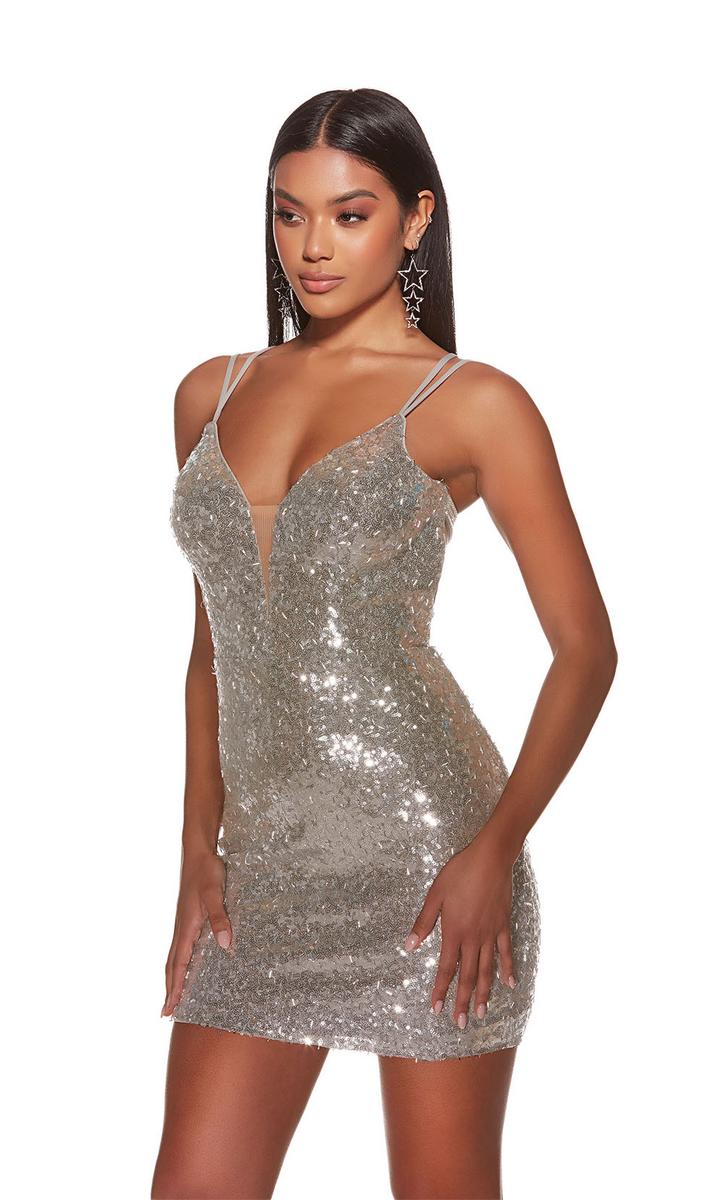 Alyce Paris Lace-Up Back Hoco Dress 4810 Alyce Paris Lace-Up Back Hoco Dress 4810