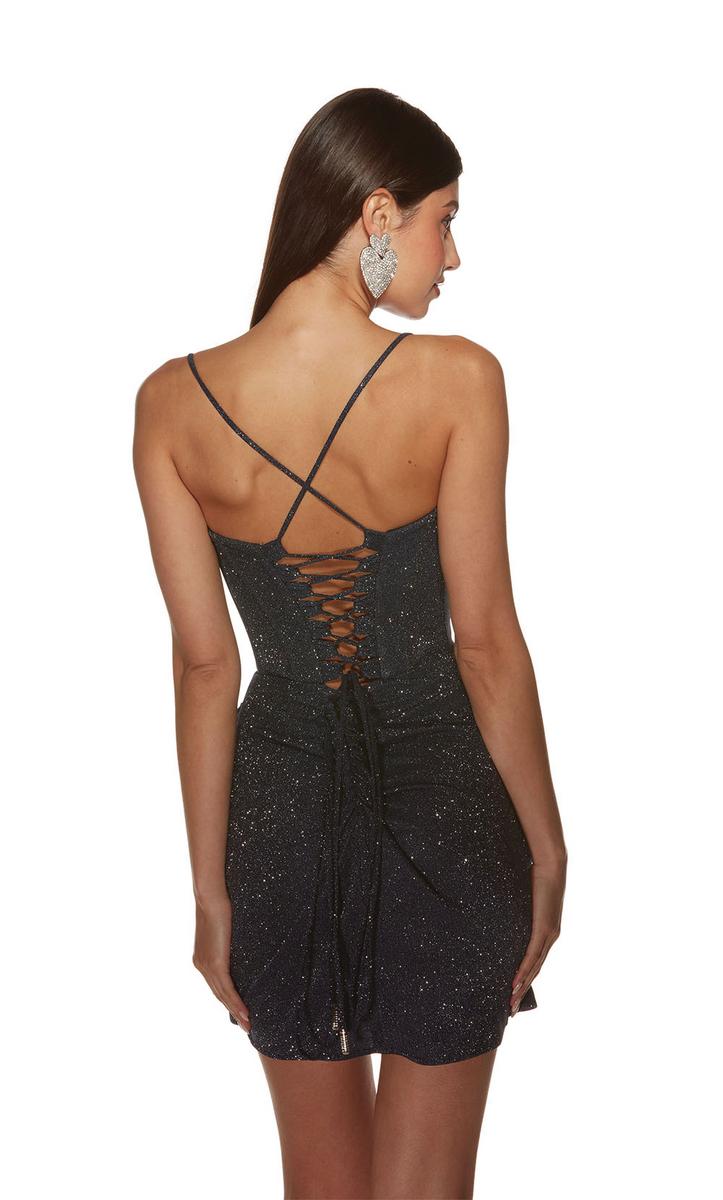 Alyce Paris Sweetheart Glitter Homecoming Dress 4817 Alyce Paris Sweetheart Glitter Homecoming Dress 4817