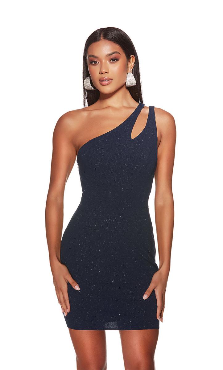 Alyce Paris Asymmetrical One Shoulder HoCo Dress 4822 Alyce Paris Asymmetrical One Shoulder HoCo Dress 4822