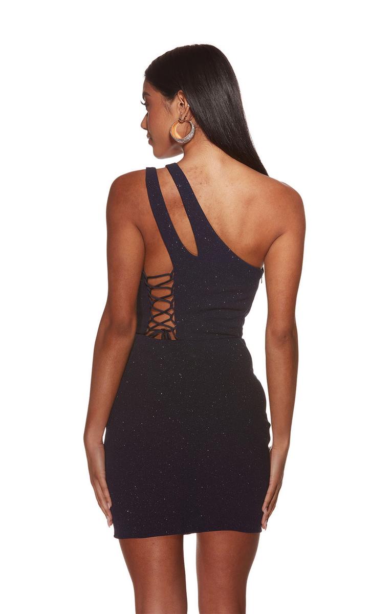 Alyce Paris Asymmetrical One Shoulder Hoco Dress 4822 Alyce Paris Asymmetrical One Shoulder Hoco Dress 4822