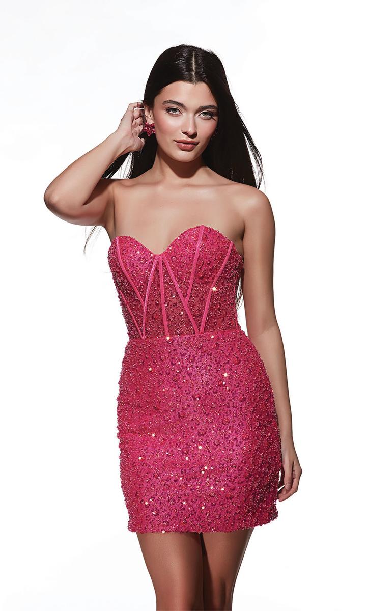 Alyce Paris Sparkly Beaded Homecoming Dress 4825 Alyce Paris Sparkly Beaded Homecoming Dress 4825