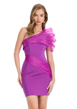 ASHLEYlauren One Shoulder HoCo Dress 4839