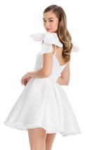 ASHLEYlauren A-Line Satin HoCo Dress 4855