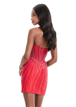 ASHLEYlauren Illusion Strapless HoCo Dress 4859