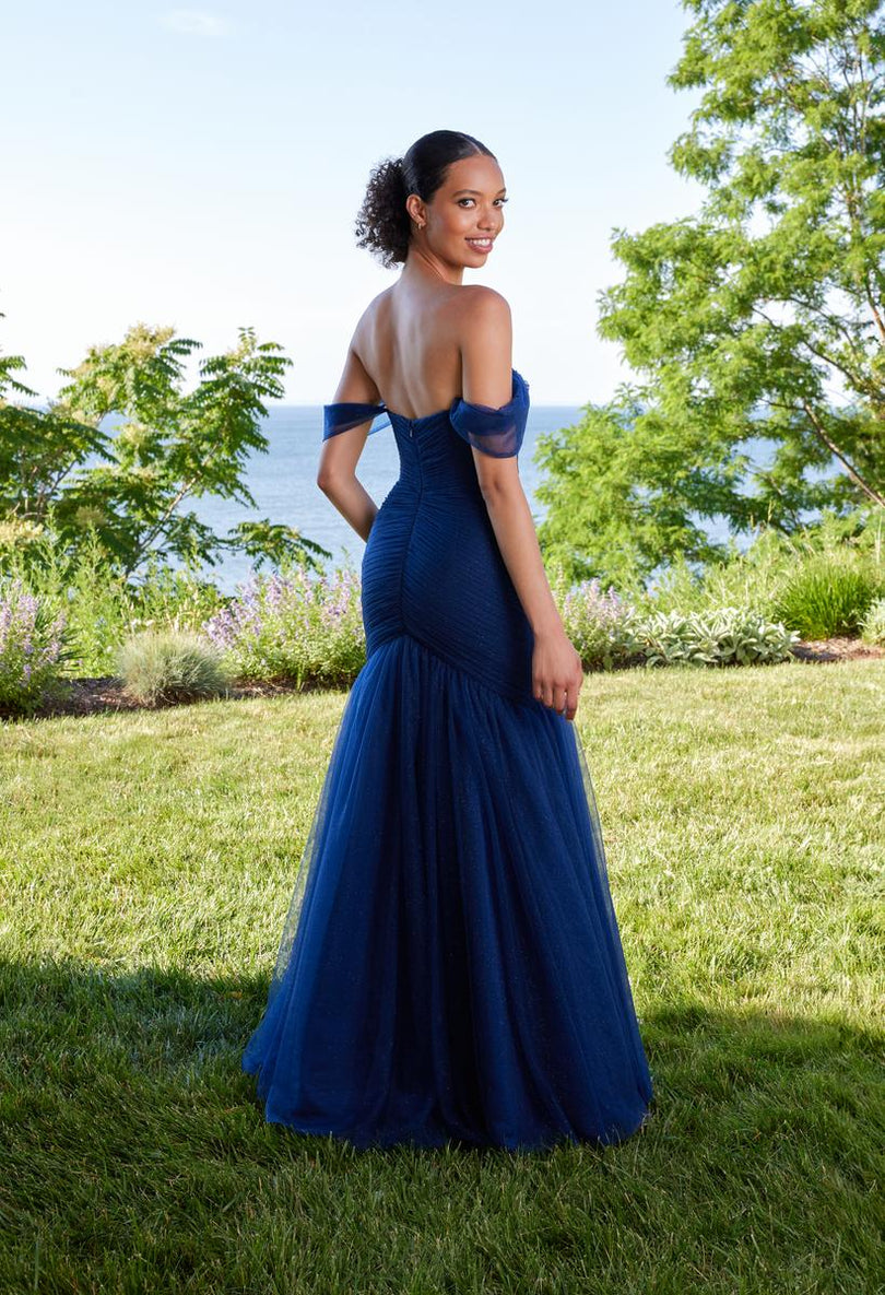 mori lee navy prom dress 21624 Morilee Bridesmaids