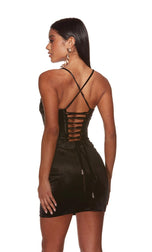 Alyce Paris Keyhole Corset Homecoming Dress 4928