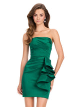 ASHLEYlauren Strapless Ruffle HoCo Dress 4933