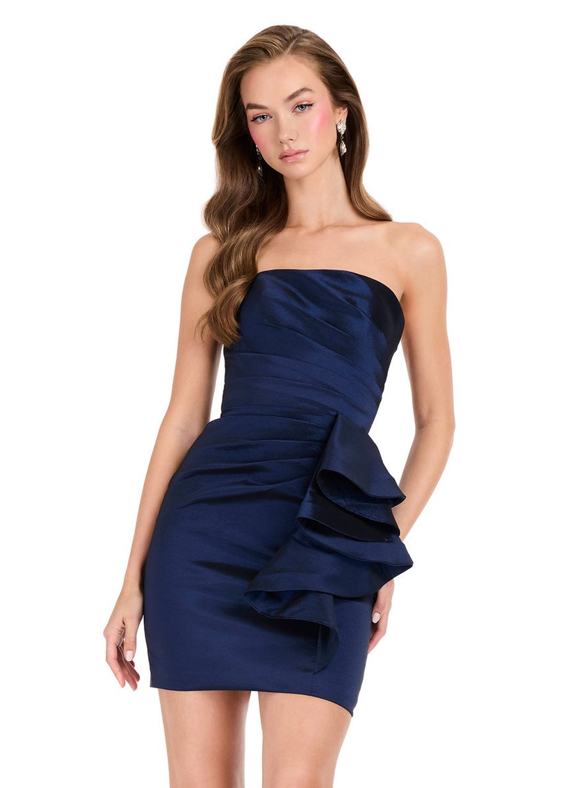 ASHLEYlauren Strapless Ruffle HoCo Dress 4933
