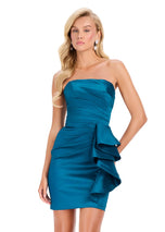 ASHLEYlauren Strapless Ruffle HoCo Dress 4933