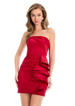 ASHLEYlauren Strapless Ruffle HoCo Dress 4933