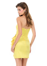 ASHLEYlauren Strapless Ruffle HoCo Dress 4933