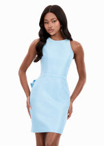 ASHLEYlauren Bow Short Cocktail Dress 4948