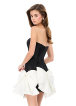 ASHLEYlauren Strapless Bow Skirt Cocktail Dress 4950