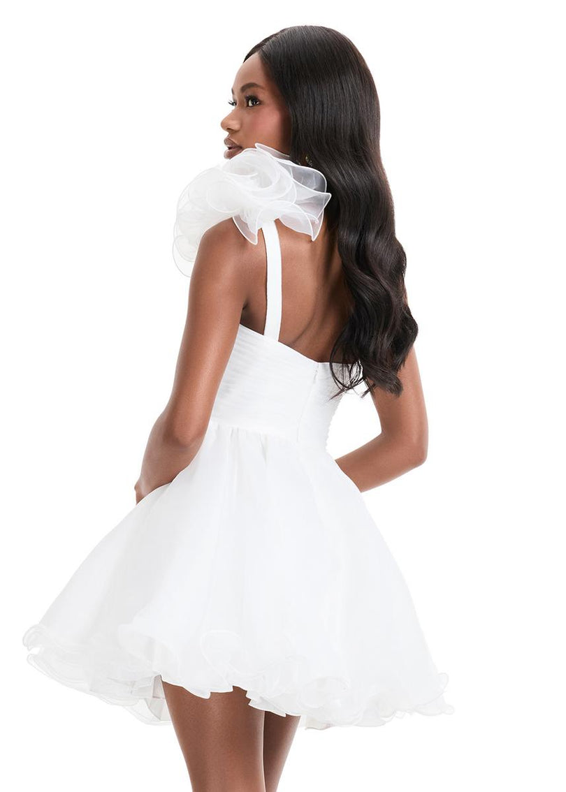 ASHLEYlauren One Shoulder A-Line HoCo Dress 4958