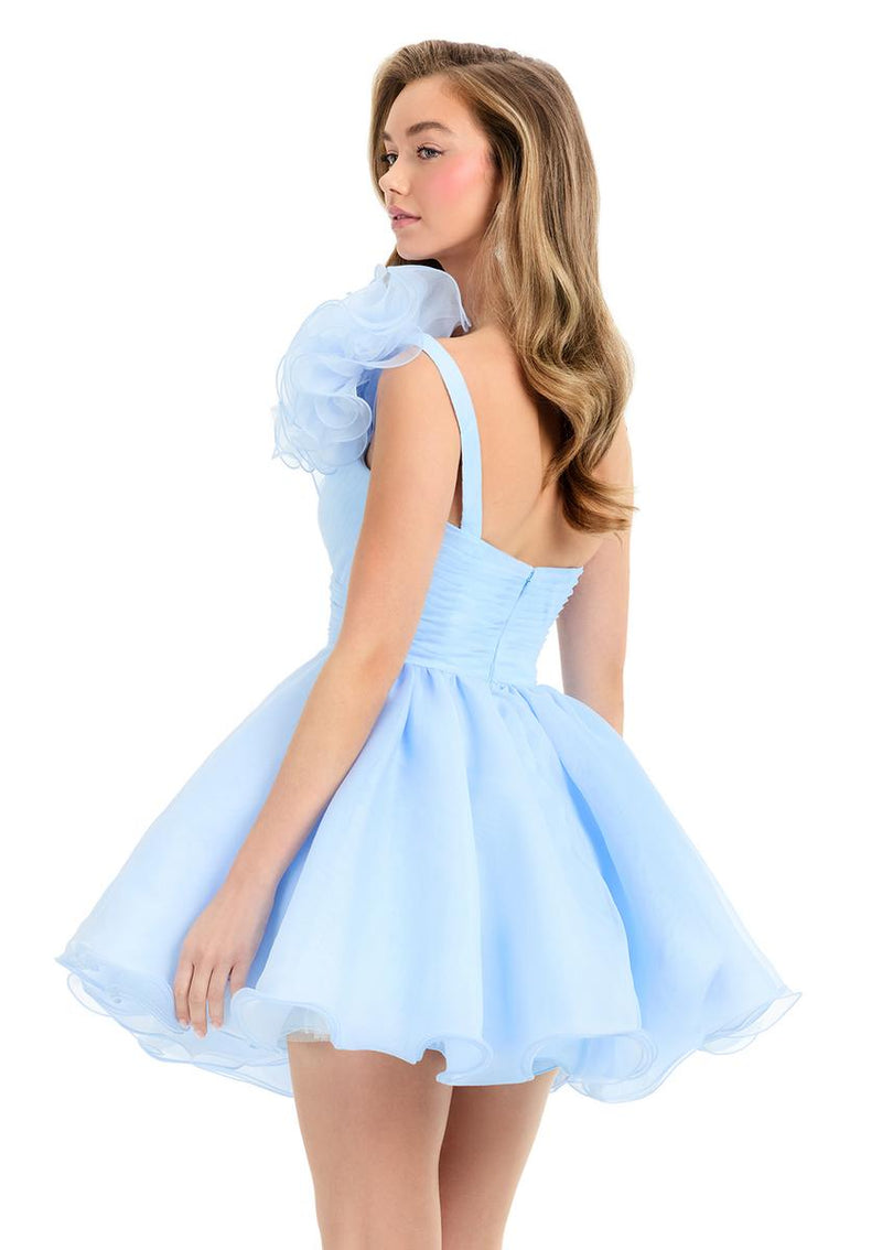 ASHLEYlauren One Shoulder A-Line HoCo Dress 4958