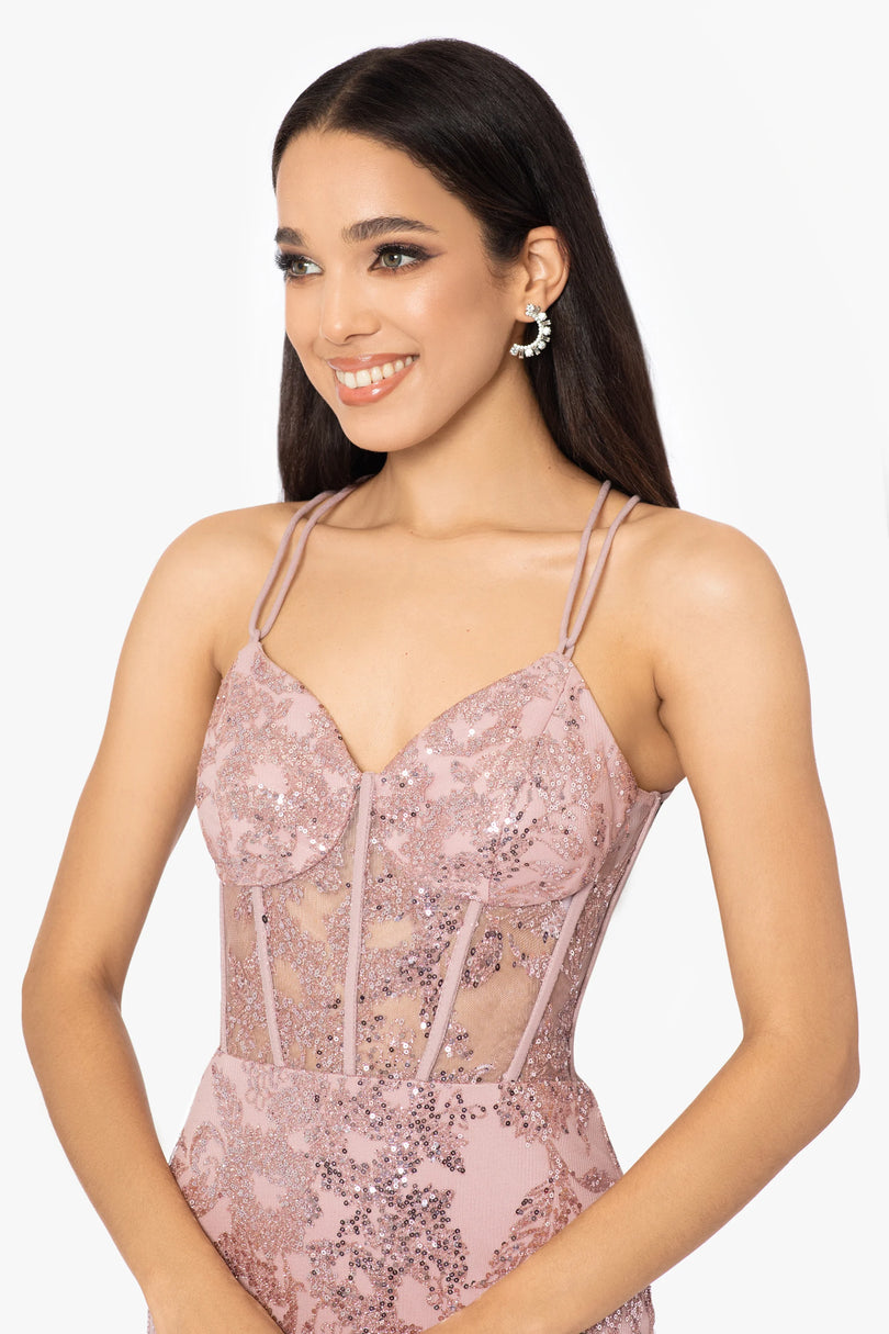 Blondie Nites "Tammi" Mermaid Tieback Dress 3960BN