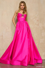 Sherri Hill Strapless Keyhole Prom Dress 57505