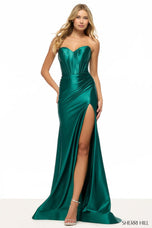 Sherri Hill Elegant Strapless Corset Prom Dress 57527