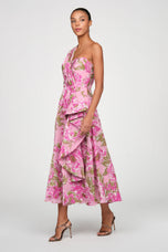 Theia Floral Jaquard Dress 88115797