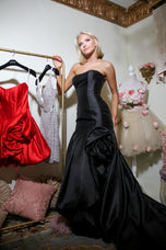 Sherri Hill Mermaid Rosette Prom Dress 57845