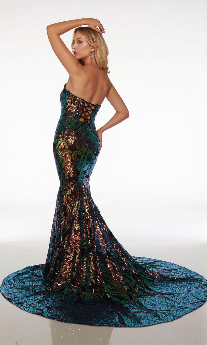 Alyce Strapless Sequin Prom Dress 61597