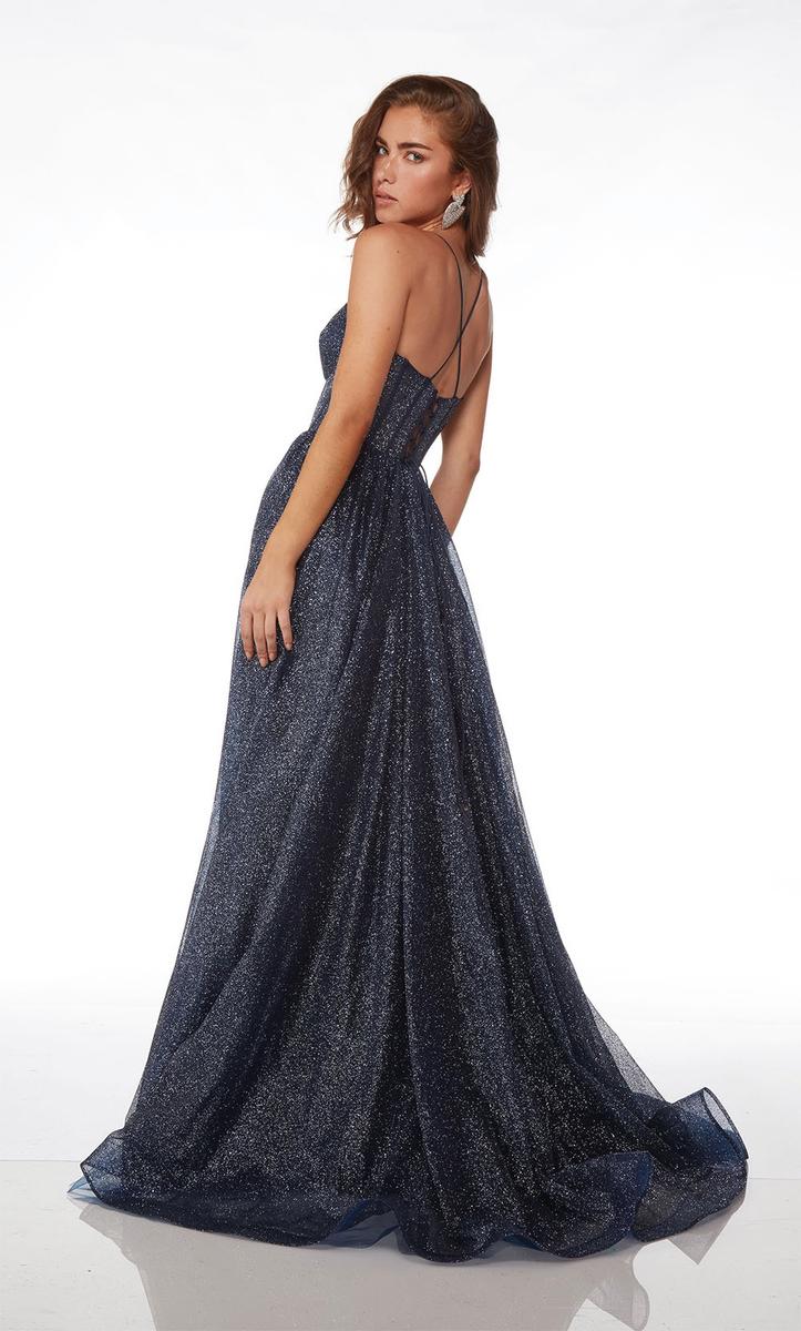 Alyce Glitter Illusion Prom Dress 61600