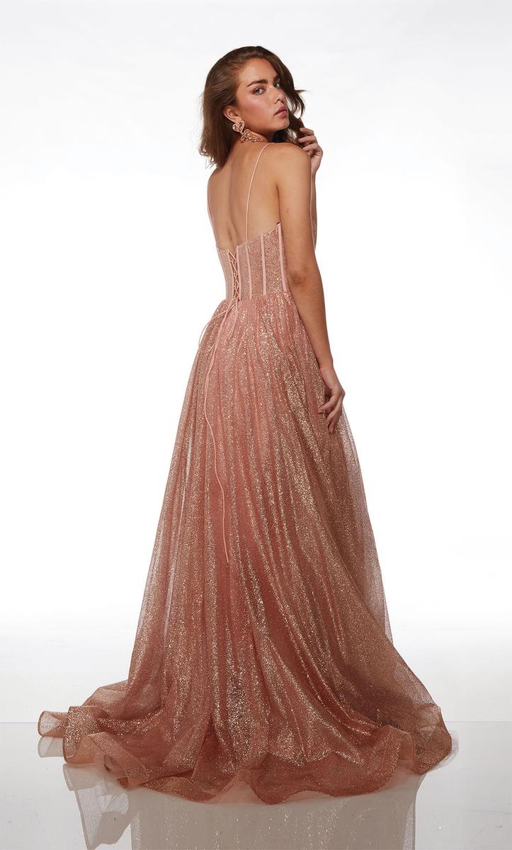 Alyce Glitter Illusion Prom Dress 61600 Alyce Glitter Illusion Prom Dress 61600