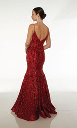 Alyce Paris Long Sequin Prom Dress 61607