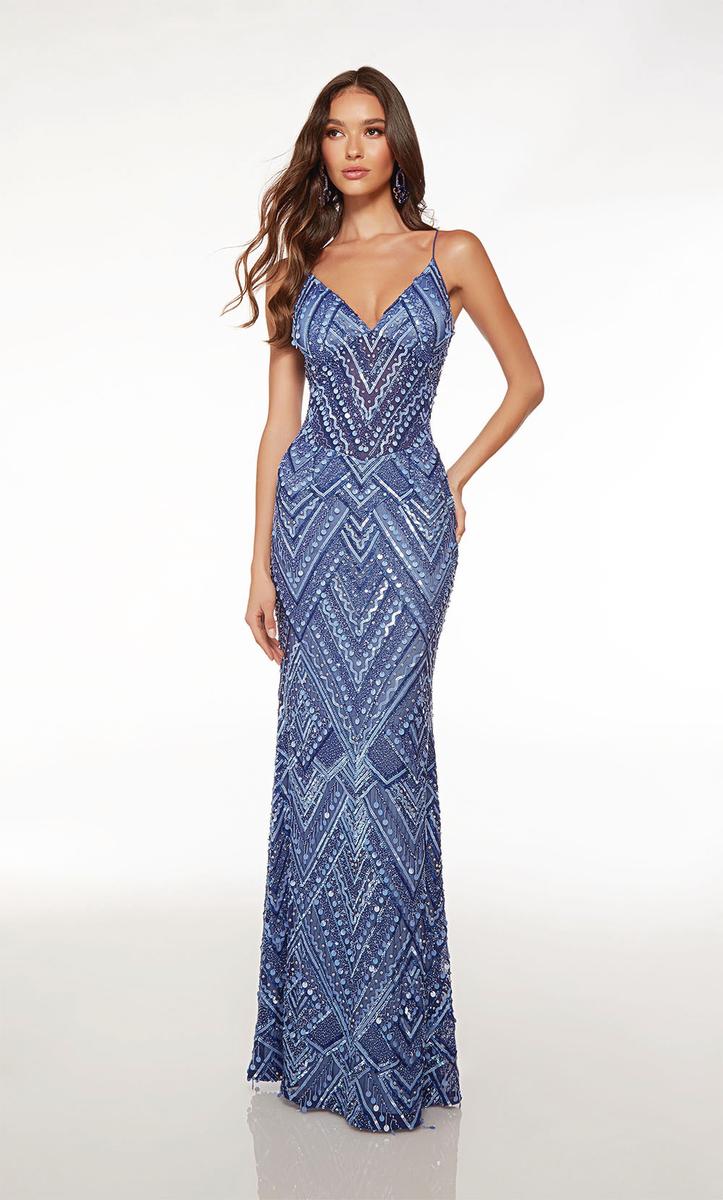 Alyce Geometric Sequin Prom Dress 61609 Alyce Geometric Sequin Prom Dress 61609