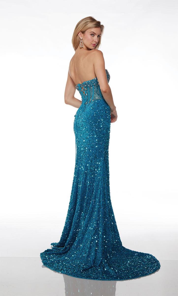 Alyce Veilvet Sequin Prom Dress 61621