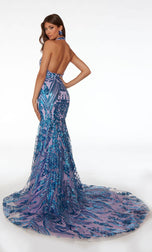 Alyce Sequin Halter Prom Dress 61630