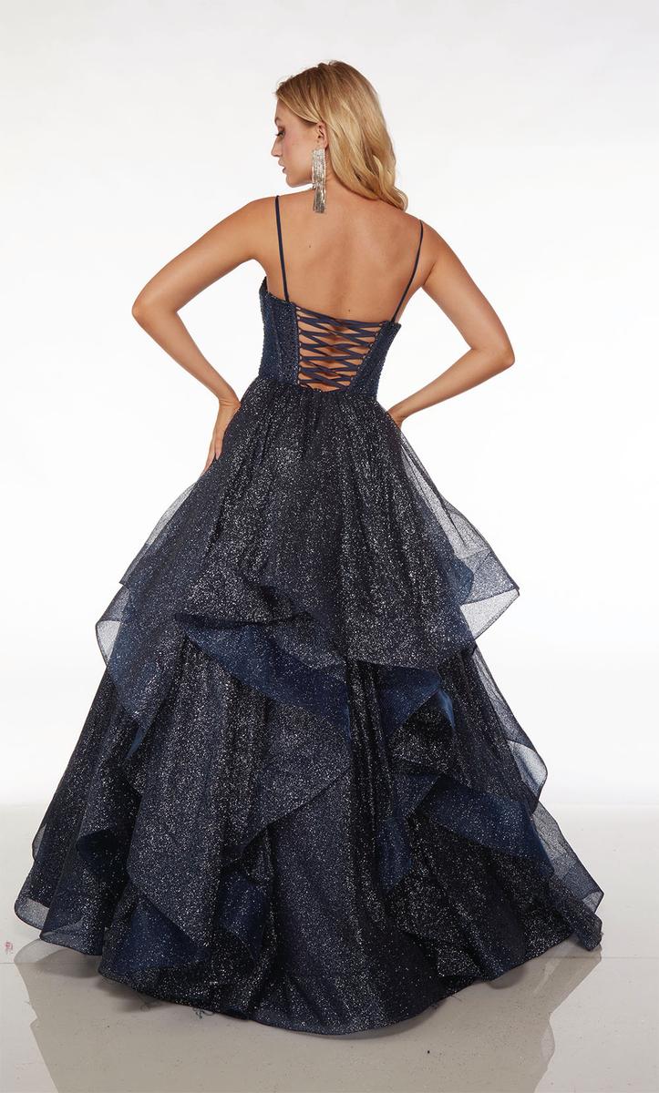 Alyce Paris Tiered Ball Gown Prom Dress 61637 Alyce Paris Tiered Ball Gown Prom Dress 61637