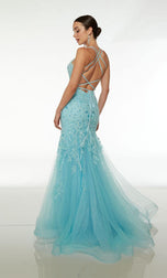 Alyce Paris Fit and Flare Corset Prom Dress 61640